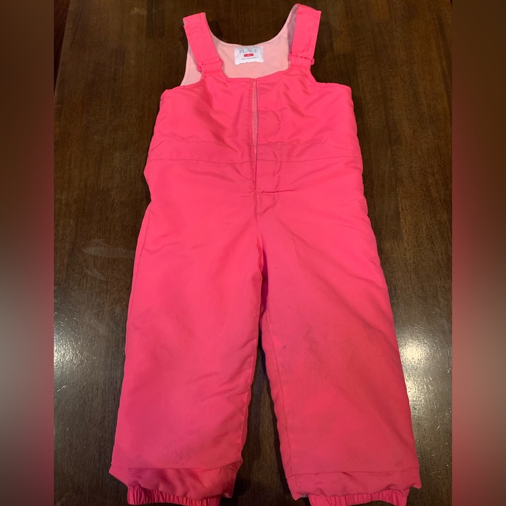 Girls Children’s Place pink snow pants